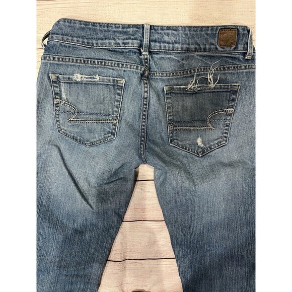 American Eagle Outfitters Jeans Women's 6 Regular Blue Denim - Picture 4 of 6